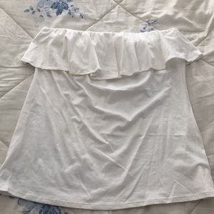 Lilly Pulitzer strapless white top